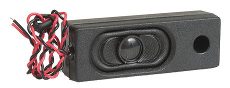 Speaker w/Ported Enclosure & Wires -- Rectangular - 53 x 18 x 14mm, 32-Ohm
