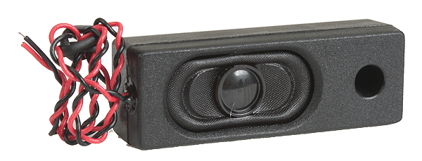 Speaker w/Ported Enclosure & Wires -- Rectangular - 53 x 18 x 14mm, 32-Ohm