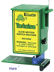 The "Hare" - Plug & Play Stationary DCC Decoder for Tortoise Switch Machin -- Version I - No Feedback