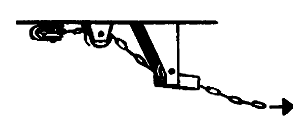 Hand Brake Chain Guides pkg(6) -- For ALCO RS Diesel Locomotives