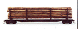 National Steel Car Company 62' 9" Log Stake Car - Kit -- Undecorated