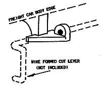 Modern Freight Car Cut Lever Brackets