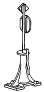 Racor 3lb Working Switch Stand - Pewter Kit -- 6-Pack