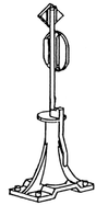 Racor 3lb Working Switch Stand - Pewter Kit -- Single Kit