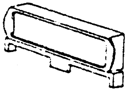 Number Boards -- For Locomotives & Rail Diesel Cars (RDC) 1 Pair
