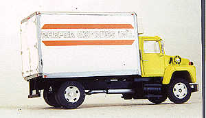 Truck Body (Unpainted Metal Kit) -- 13' Refrigerator, Single Rear Axle