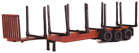 Logging Trailer (Unpainted Metal Kit) -- 40' with Working Tag Axle