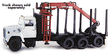 Truck Body (Unpainted Metal Kit) -- Logging Truck w/Cherry Picker (Fits Atlas #150-1220 series, sold separately)