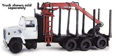 Truck Body (Unpainted Metal Kit) -- Logging Truck w/Cherry Picker (Fits Atlas #150-1220 series, sold separately)