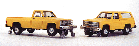 Hy-Rail Wheels For Light-Duty Vehicles - Kit (unpainted metal) -- Guide wheels (Hy-Rail Conversions)