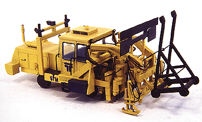 Maintenance-of-Way (MOW) / Work Train Equipment (Unpainted Metal Kit) -- Tamper Switch Tamping Machine with Laser-Alignment Buggy