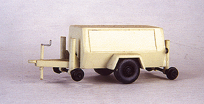 Maintenance-of-Way (MOW) / Work Train Equipment (Unpainted Metal Kit) -- Hy-Rail 160 PSI Air Compressor Trailer