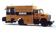 Maintenance-of-Way (MOW) / Work Train Equipment (Unpainted Metal Kit) -- Sperry Rail Service Track Inspection Vehicle - BODY ONLY