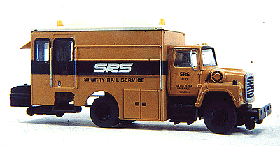 Maintenance-of-Way (MOW) / Work Train Equipment (Unpainted Metal Kit) -- Sperry Rail Service Track Inspection Vehicle - BODY ONLY