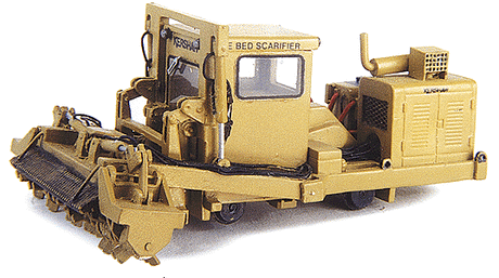 Maintenance-of-Way (MOW) / Work Train Equipment (Unpainted Metal Kit) -- Kershaw Model 44 Rotary Tie Bed Scarifier