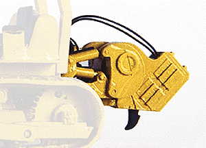 Tracked Crawler Accessories (Unpainted Metal Kit - fits #7070 Sold Separately) -- Rear Mount Impact Ripper - Single Tooth