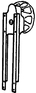 Caboose Brake Stand -- Peacock #1260