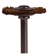 Brass Wire Brush -- Wheel Shape