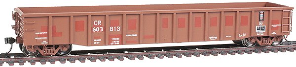 Thrall 2244 15-Panel Gondola w/Heavy Top Chord - Ready to Run -- Conrail #603813 (Ex-Rock Island Repaint, Boxcar Red, No Logo)