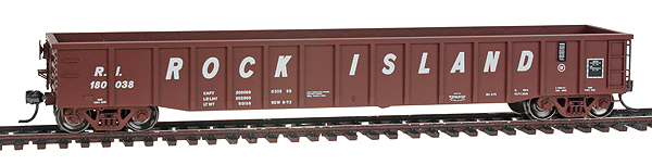 Thrall 2244 15-Panel Gondola w/Heavy Top Chord - Ready to Run -- Rock Island #180038 (Boxcar Red, Slanted Billboard lettering)