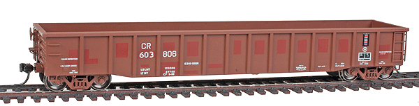 Thrall 2244 15-Panel Gondola w/Heavy Top Chord - Ready to Run -- Conrail #603806 (Ex-Rock Island, Boxcar Red, Stenciled Lettering)