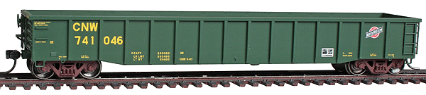 Thrall 2244 15-Panel Gondola w/Heavy Top Chord - Ready to Run -- Chicago & North Western #741046 (green, yellow, System Logo)