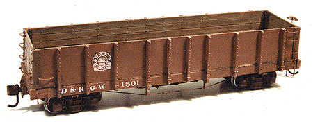 HOn3 High-Side Gondola -- Denver & Rio Grande Western