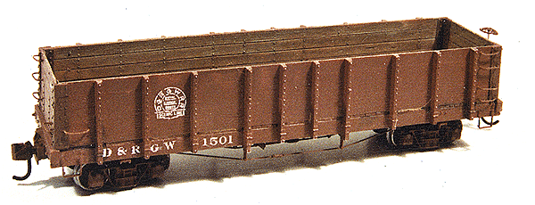 HOn3 High-Side Gondola -- Denver & Rio Grande Western
