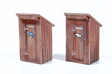 Goose/Gander Outhouse Kits pkg(2) -- 2 Outhouses & Trout Lake Station Signs