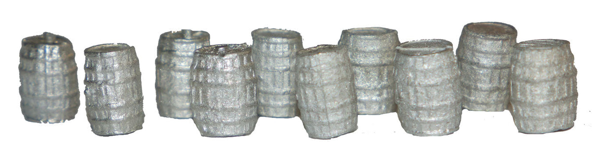 Wood Flour Barrels - Kit -- Unpainted pkg(10)