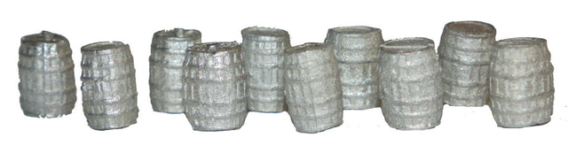 Wood Flour Barrels - Kit -- Unpainted pkg(10)
