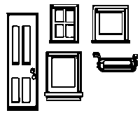 Caboose Parts -- Windows, Doors & Steps
