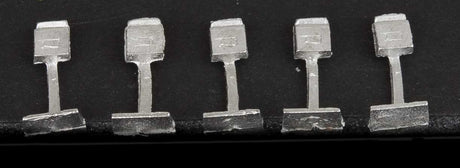 Letter Boxes -- Unpainted Metal Castings pkg(5)