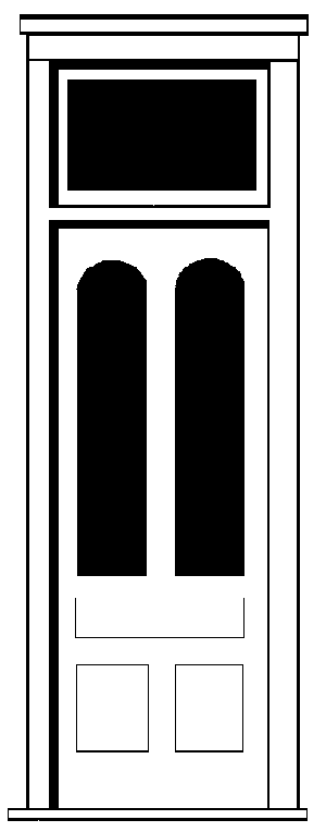 Plastic Doors -- With Transom