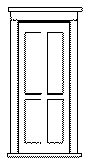 Plastic Doors -- Four Panel