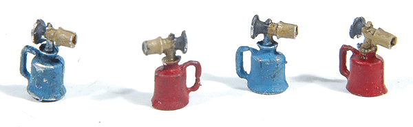 Kerosene-Style Blow Torch (Cast Metal) -- Unpainted pkg(4)
