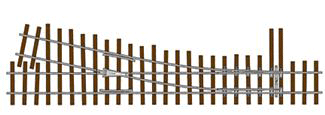 Flex-Track(TM) Turnouts - Code 83 #5 -- Right Hand