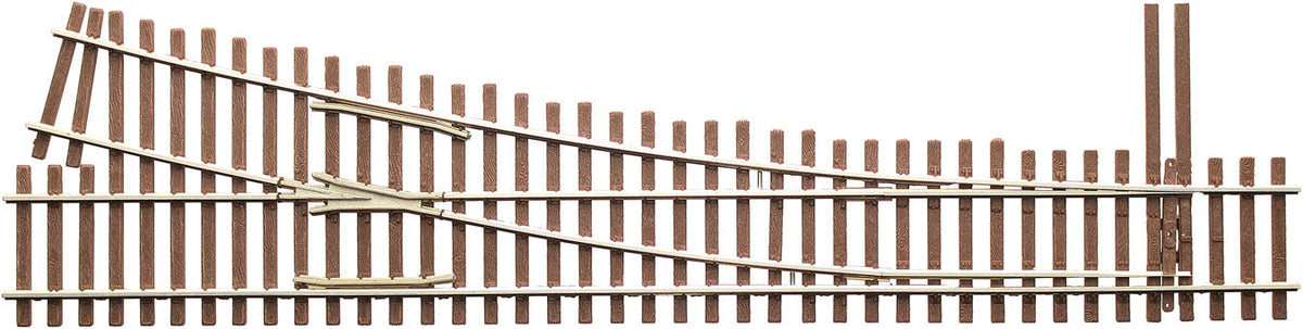 Code 83 Ladder Track System Turnout -- #5b Right Hand Curved Diverging Track
