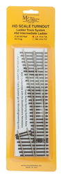 Code 83 Ladder Track System Turnout -- #5d Left-Hand Intermediate Ladder