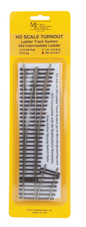 Code 70 #5d Intermediate Ladder Turnout - Ladder Track System -- Right Hand