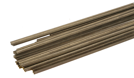 Code 83 Nickel Silver Rail -- Weathered 3' pkg(33)