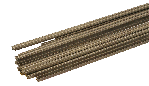 Code 83 Nickel Silver Rail -- Weathered 3' pkg(33)