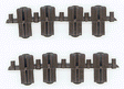 Plastic-Insulated Transition Rail Joiners pkg(8) -- Code 250 to 205
