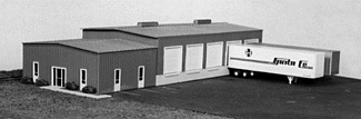 Trans World Truck Terminal -- 4-1/4 x 13-1/2"  10.8 x 34.2cm