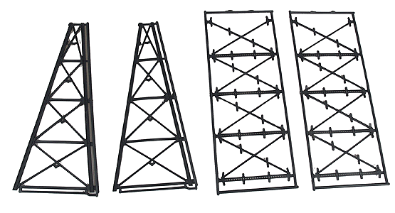 Tall Steel Viaduct Tower -- Two 4-Story Bents