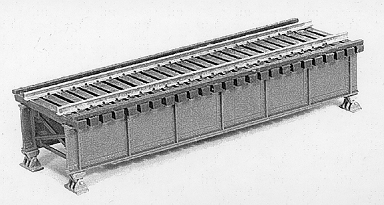 Deck-Girder Bridge w/Open Deck -- Kit - 30'  Scale Feet Long (Actual: 4-1/8 x 1-3/8"  10.5 x 3.5cm)