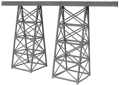 Tall Steel Viaduct -- 15 x 8.1"  38.1 x 20.6cm