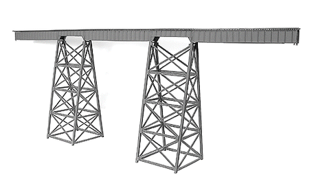 Tall Steel Viaduct Kit -- Scale 320'  97.6m