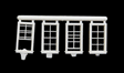 Windows -- 25 x 50" pkg(8); 4 Closed, 2 Open & 2 Partially Open