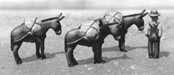 Prospector & Pack Burros -- Painted